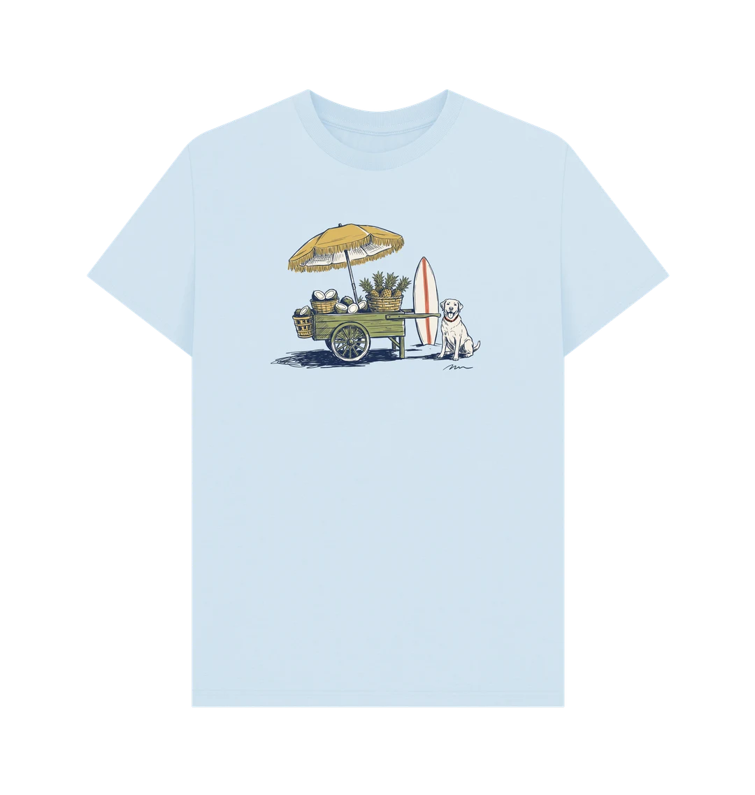 Blue Beach Dog Graphic Shirt 2 Blue Beach Dog Graphic Shirt – image 2 of 4