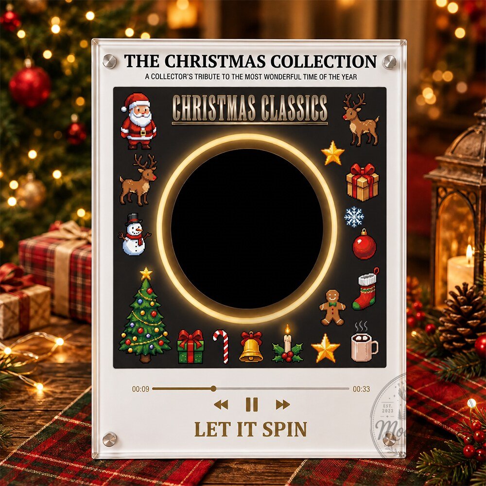 Let It Spin Fridge Music Player Christmas Vinyl Frame 2026