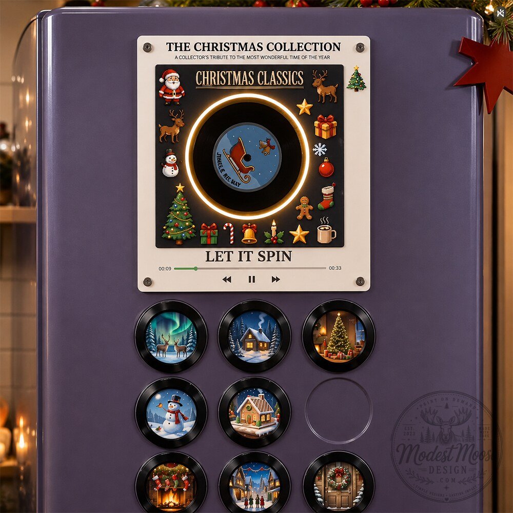 Let It Spin Fridge Music Player Christmas Vinyl Frame 2026 10 Let It Spin Fridge Music Player Christmas Vinyl Frame 2026
