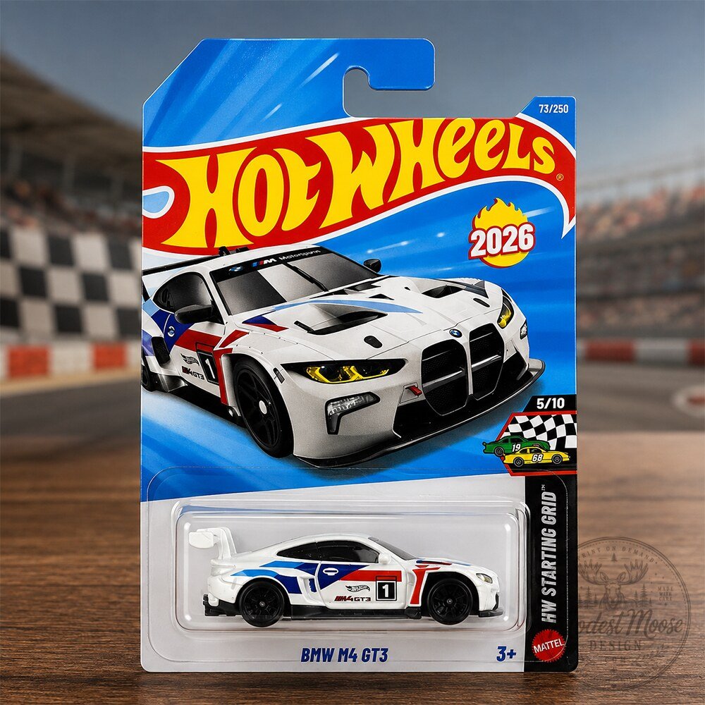 2026 Hot Wheels BMW M4 GT3 White HW Starting Grid Diecast Car