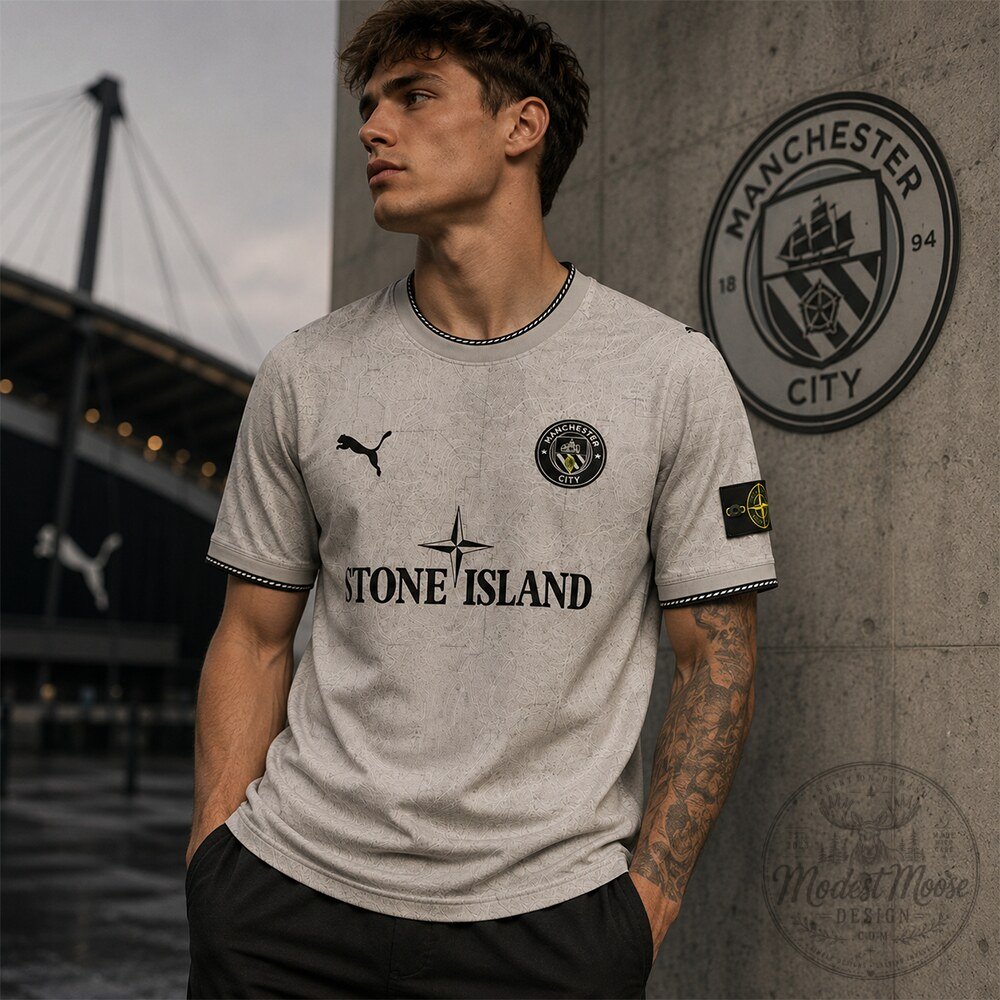 Manchester City x PUMA x Stone Island Kit Jersey Shirt 8 Manchester City x PUMA x Stone Island Kit Jersey Shirt
