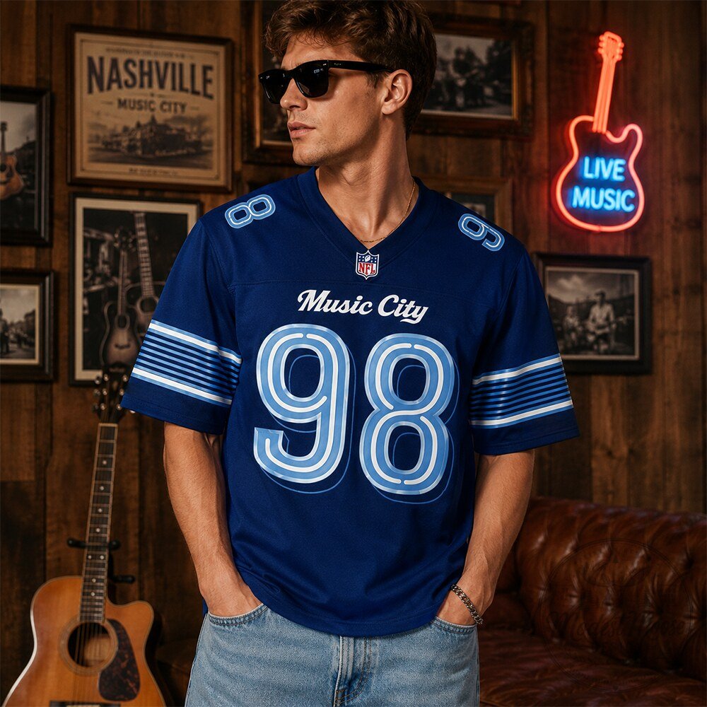 Tennessee Titans NFL x Nike Rivalries Uniforms Jersey Shirt 8 Tennessee Titans NFL x Nike Rivalries Uniforms Jersey Shirt