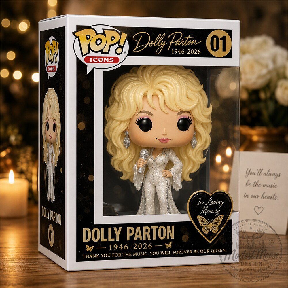 RIP Dolly Parton 1946–2026 Memorial Tribute Funko Pop Figure Collectible