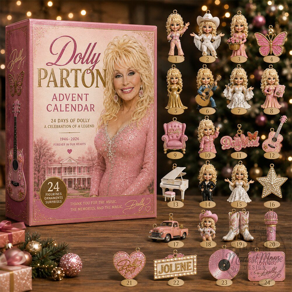 Dolly Parton Advent Calendar 2026 24 Collectible Memorial Gift for Fans