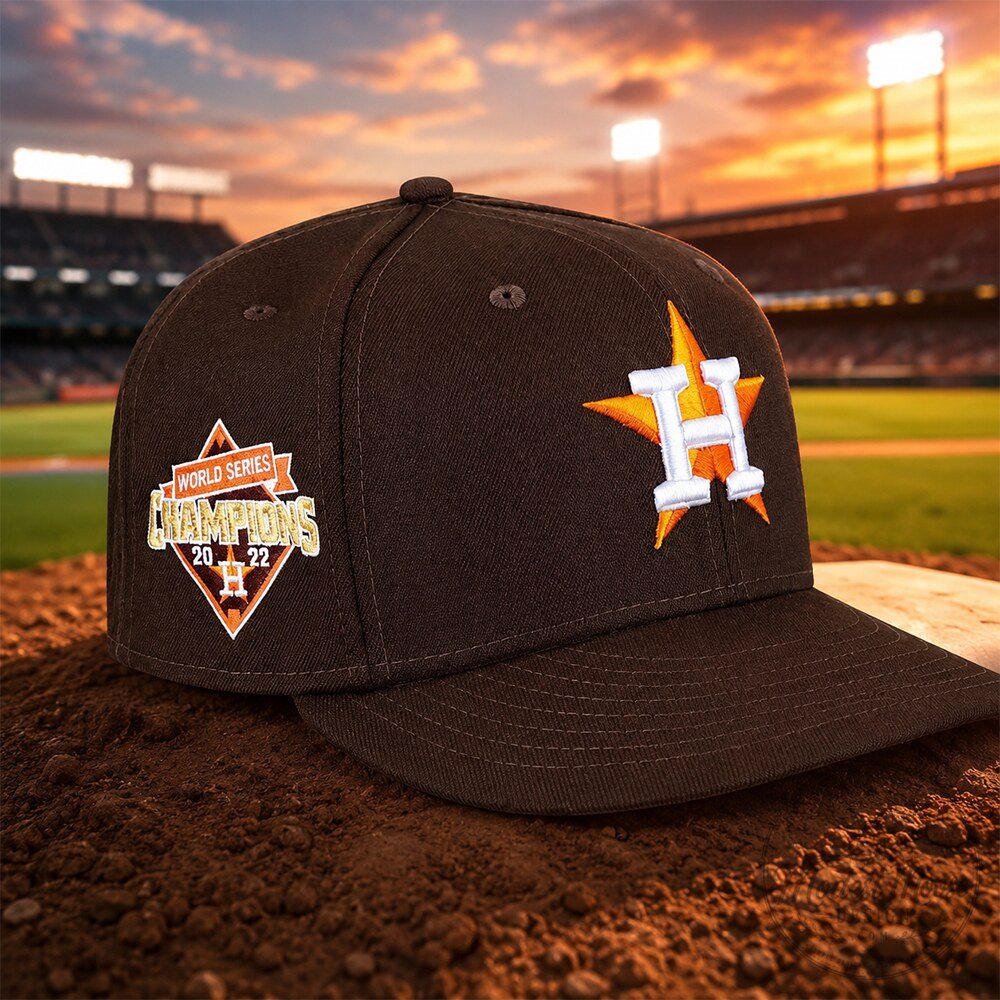 Justin Bieber Houston Astros 2022 World Series Champions Brown Hat 8 Justin Bieber Houston Astros 2022 World Series Champions Brown Hat