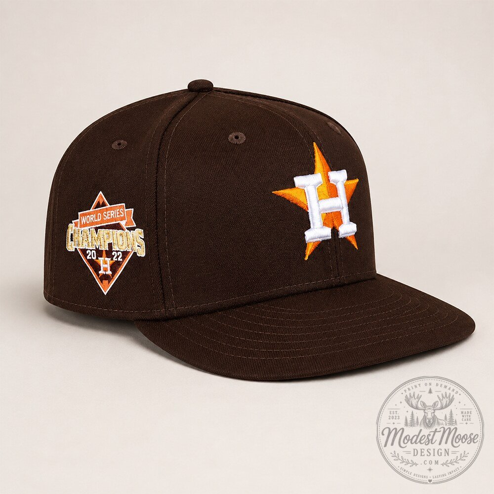 Justin Bieber Houston Astros 2022 World Series Champions Brown Hat 9 Justin Bieber Houston Astros 2022 World Series Champions Brown Hat