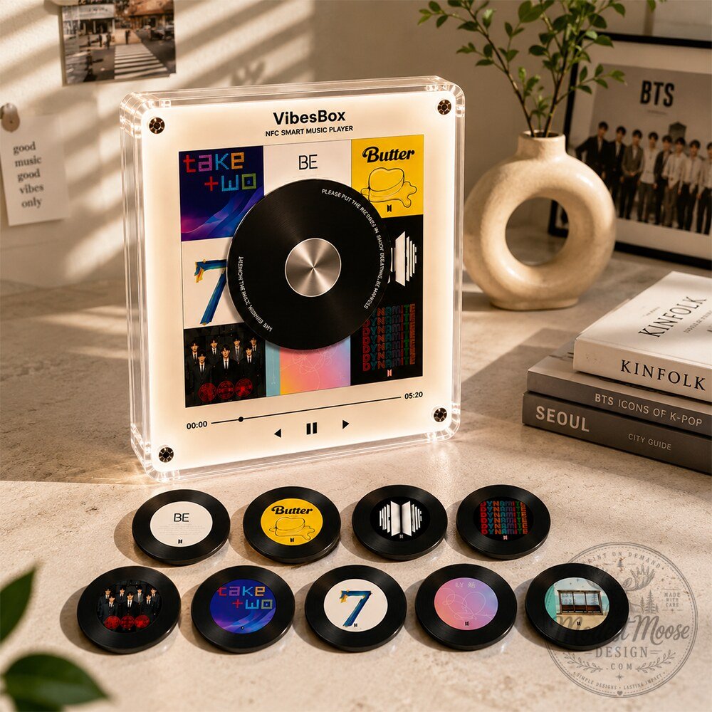 BTS VibesBox NFC Smart Music Player Acrylic Album Light Frame 8 BTS VibesBox NFC Smart Music Player Acrylic Album Light Frame