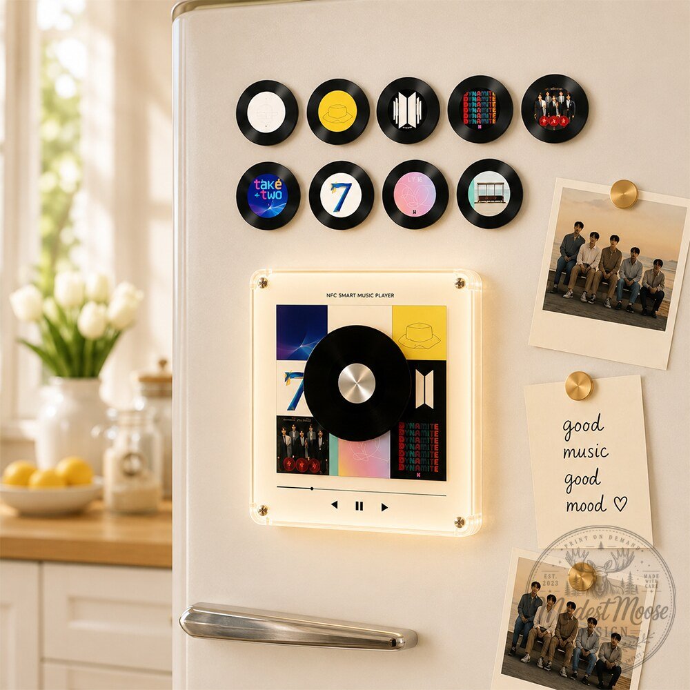 BTS VibesBox NFC Smart Music Player Acrylic Album Light Frame 9 BTS VibesBox NFC Smart Music Player Acrylic Album Light Frame
