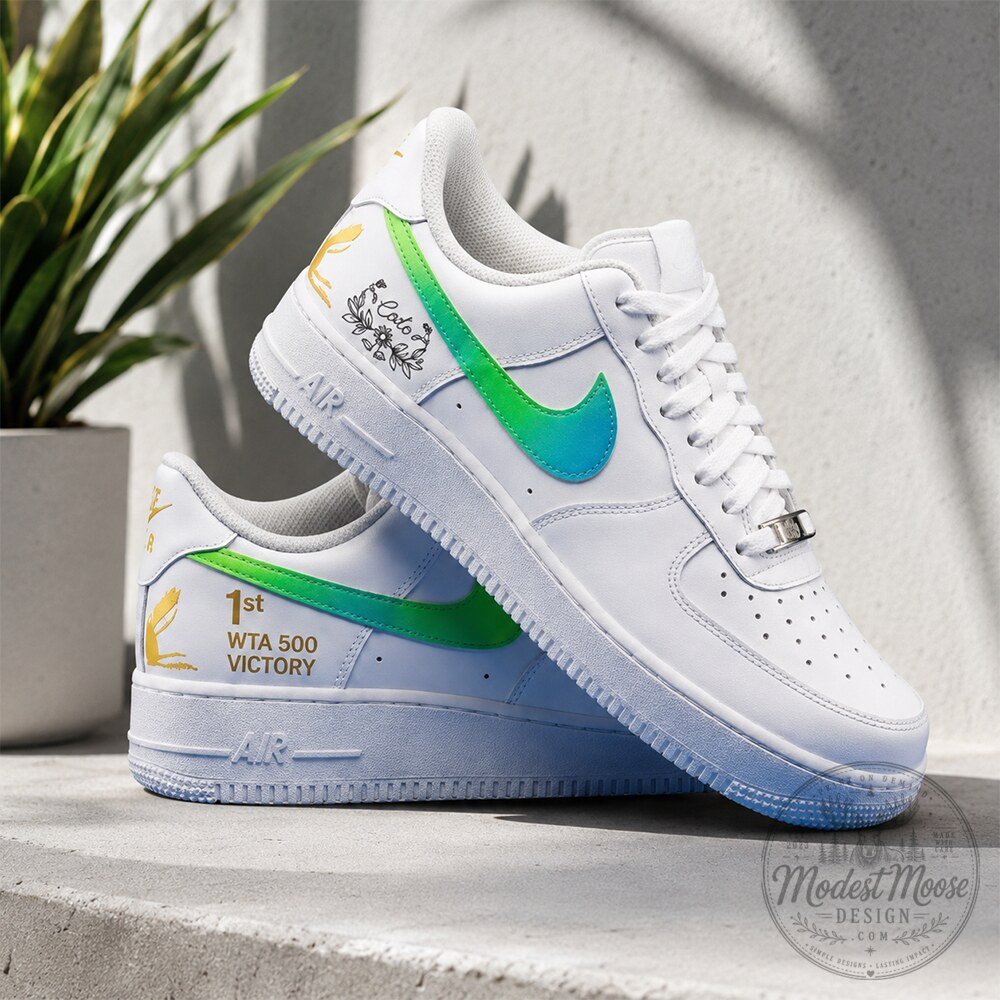 Alex Eala WTA 500 Victory Nike Air Force 1 Shoes 8 Alex Eala WTA 500 Victory Nike Air Force 1 Shoes