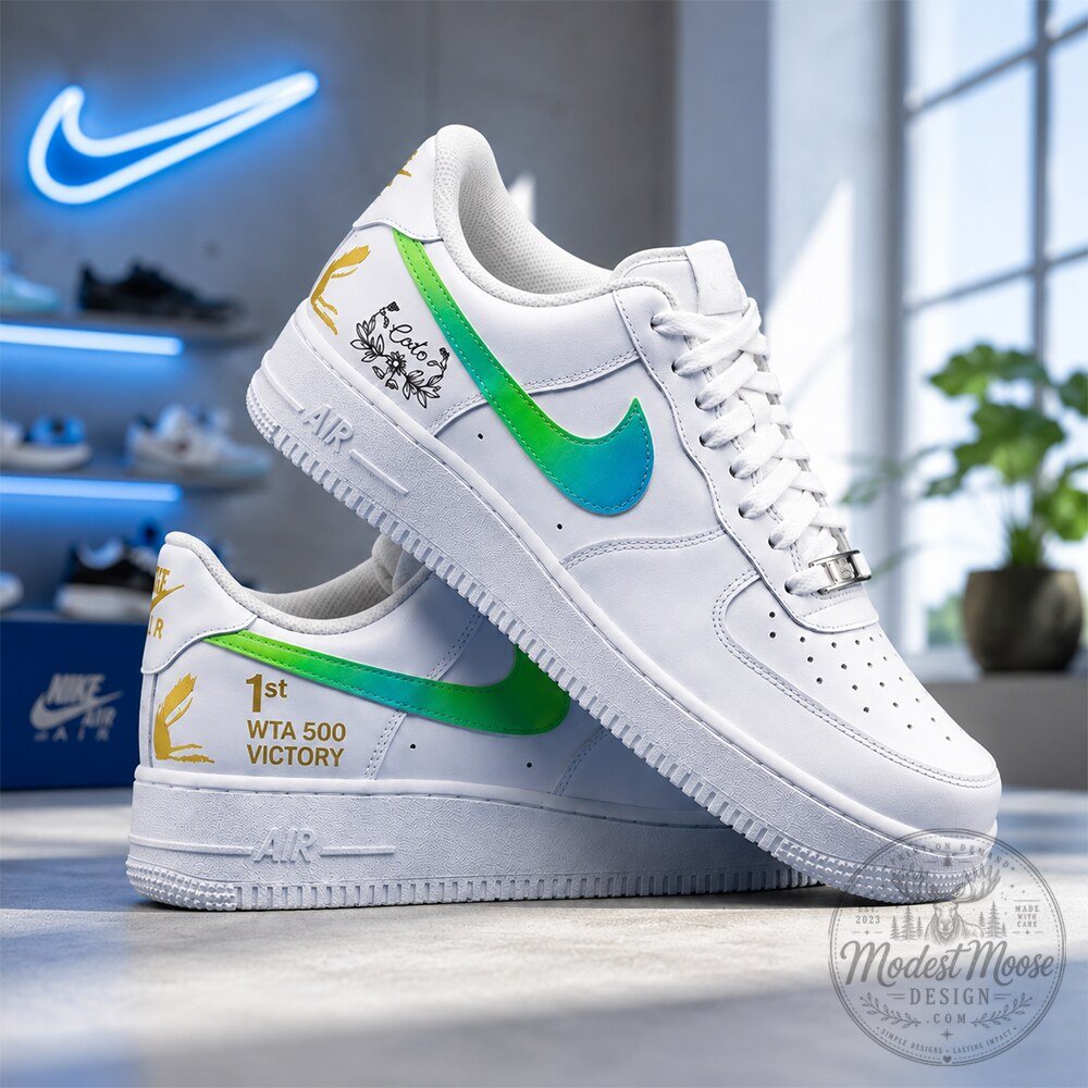 Alex Eala WTA 500 Victory Nike Air Force 1 Shoes 9 Alex Eala WTA 500 Victory Nike Air Force 1 Shoes