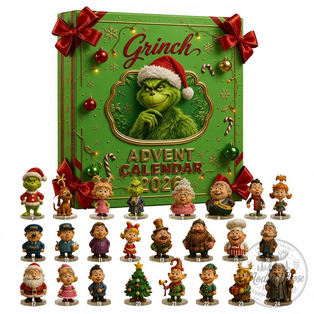 Grinch 2026 Advent Calendar Christmas Countdown Gift for Grinch Fans 8 Grinch 2026 Advent Calendar Christmas Countdown Gift for Grinch Fans