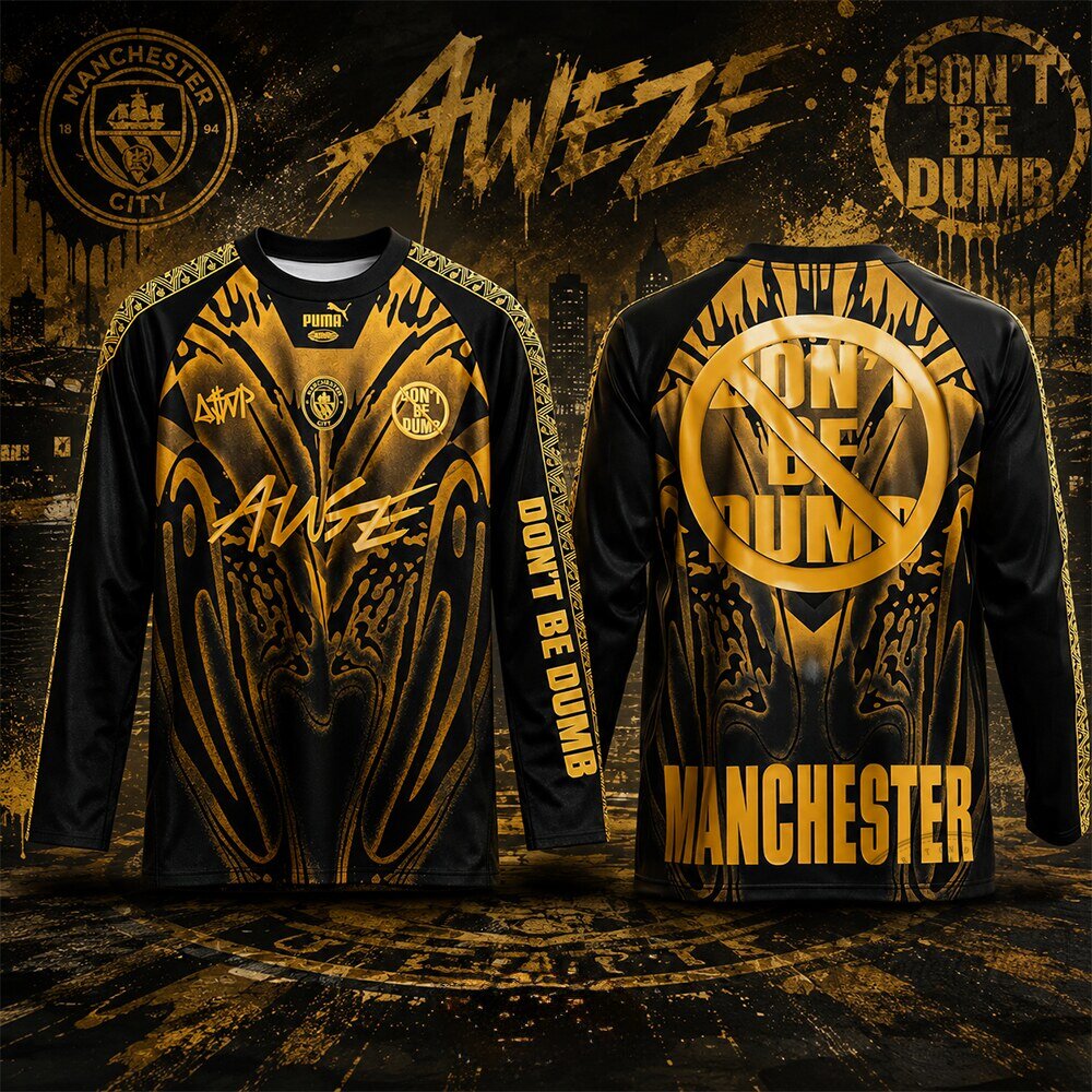Manchester City x A$AP Rocky Don't Be Dumb Long Sleeve Jersey Shirt 7 Manchester City x A$AP Rocky Don