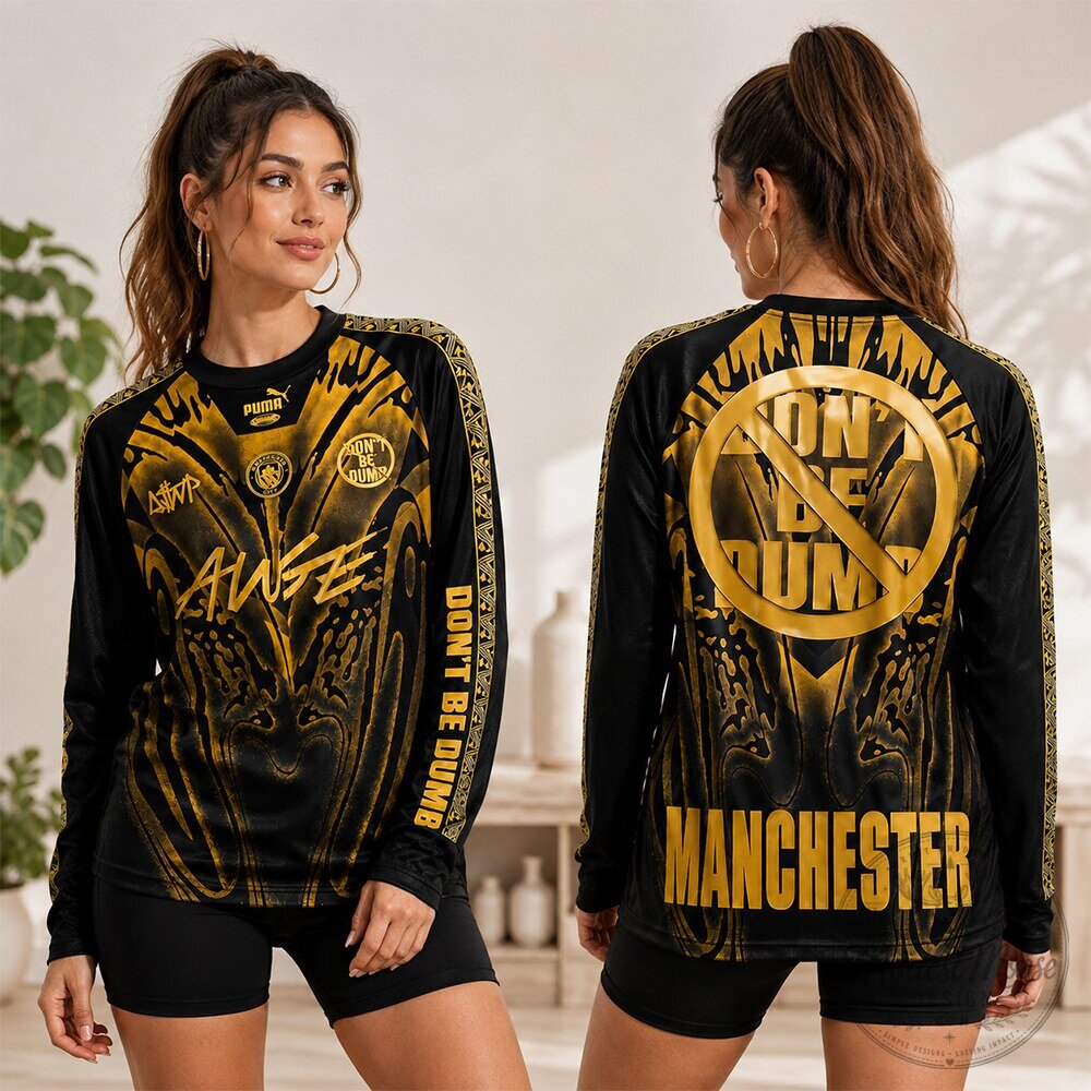 Manchester City x A$AP Rocky Don't Be Dumb Long Sleeve Jersey Shirt 8 Manchester City x A$AP Rocky Don