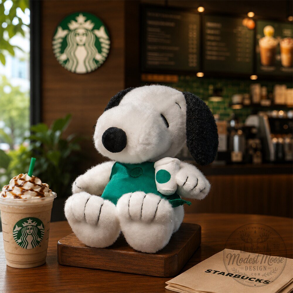 Starbucks x Peanuts Snoopy Barista Plush Toy 2026 7 Starbucks x Peanuts Snoopy Barista Plush Toy 2026