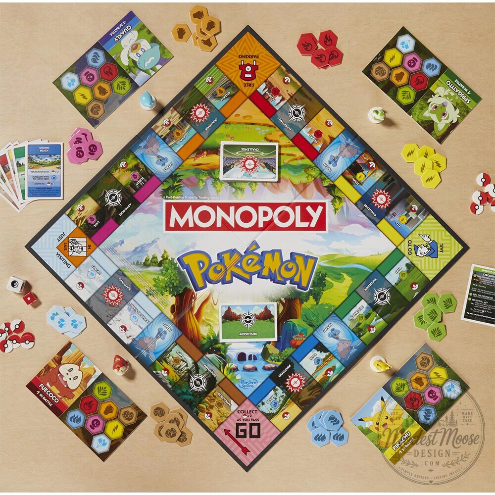 Monopoly Pokemon Board Game Race To Catch 'Em All 9 Monopoly Pokemon Board Game Race To Catch