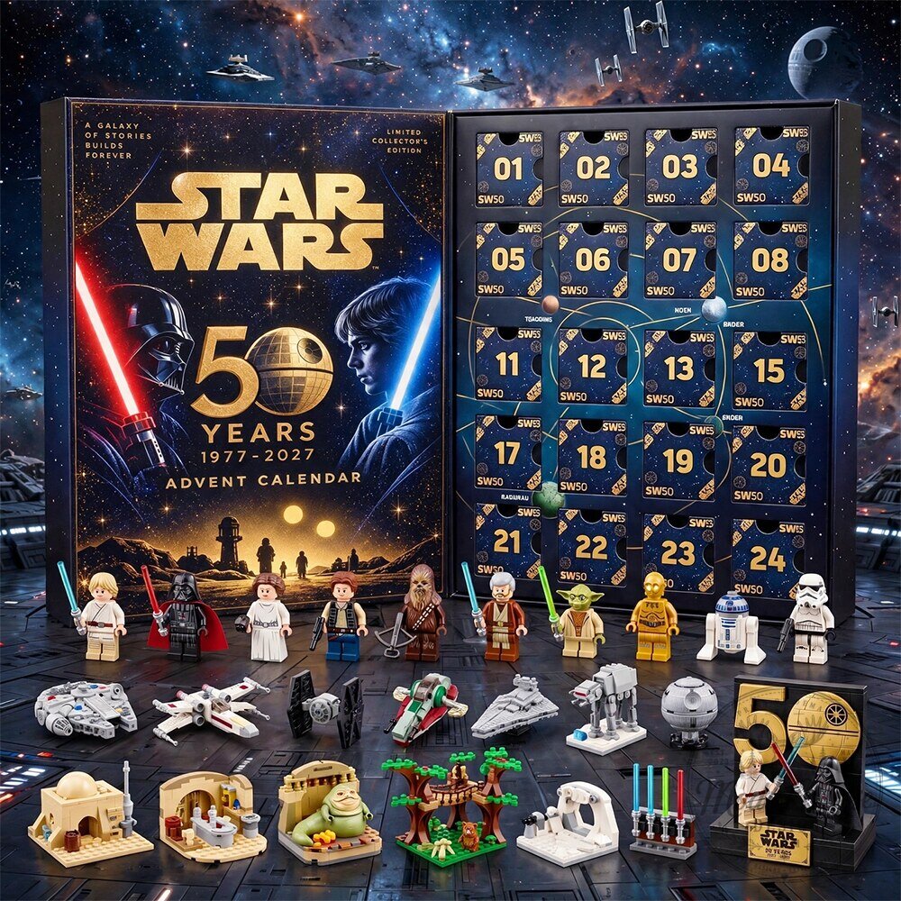 Star Wars 50th Anniversary Advent Calendar Limited Collector's Edition Set 3 Star Wars 50th Anniversary Advent Calendar Limited Collector's Edition Set
