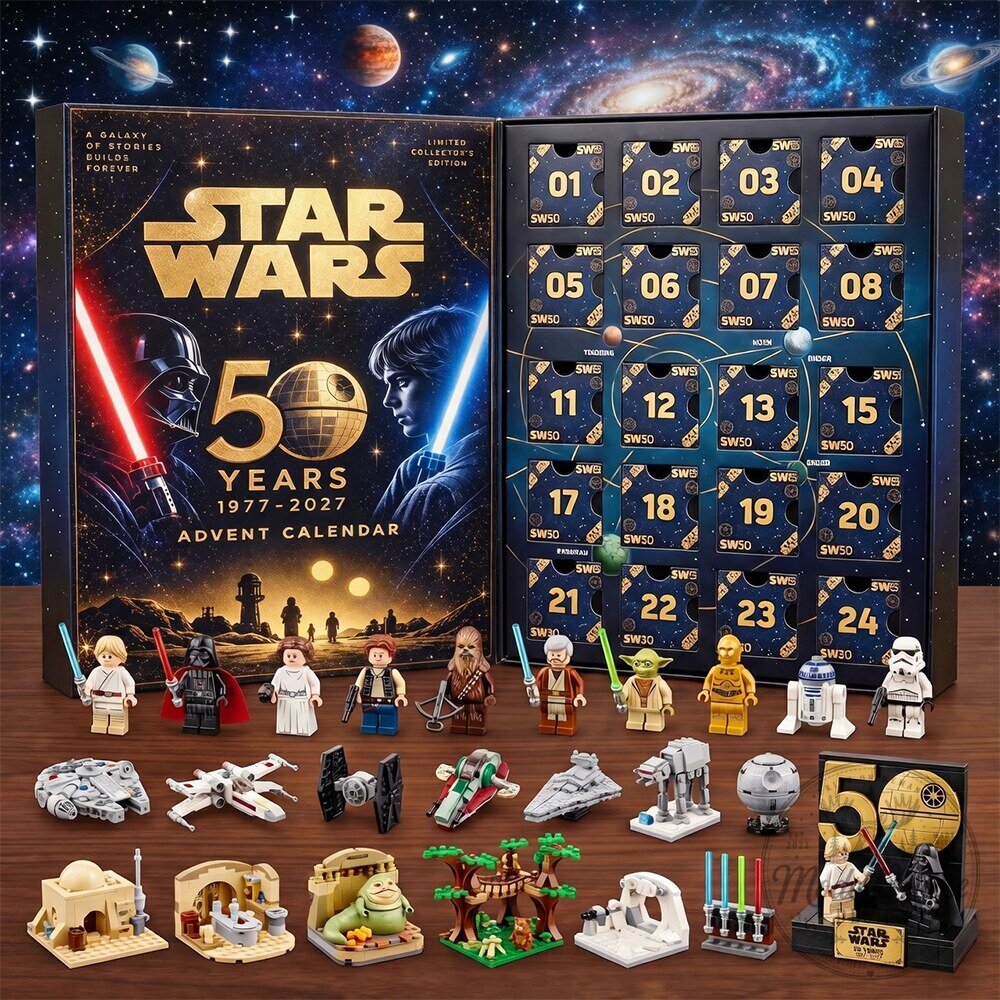 Star Wars 50th Anniversary Advent Calendar Limited Collector's Edition Set 8 Star Wars 50th Anniversary Advent Calendar Limited Collector