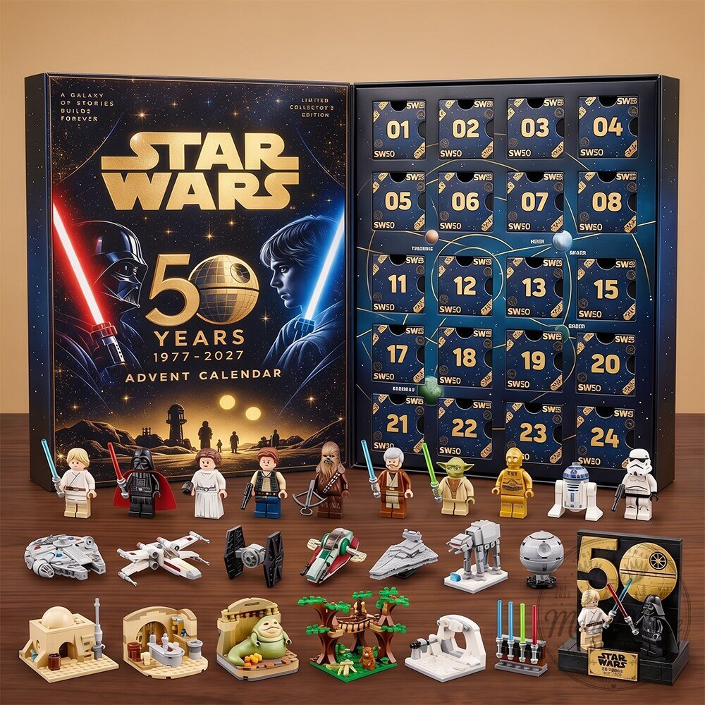 Star Wars 50th Anniversary Advent Calendar Limited Collector's Edition Set 9 Star Wars 50th Anniversary Advent Calendar Limited Collector