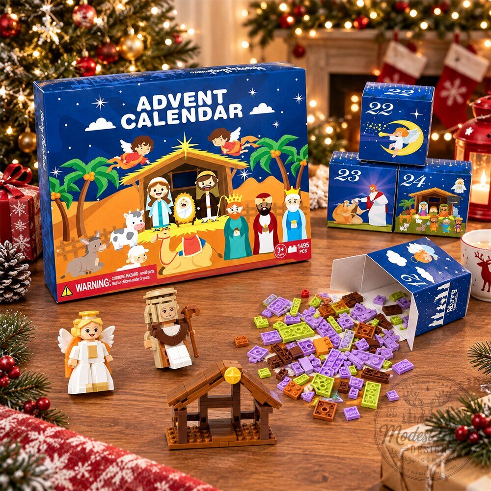 Nativity Holy Advent Calendar Building Blocks Set 2026 10 Nativity Holy Advent Calendar Building Blocks Set 2026