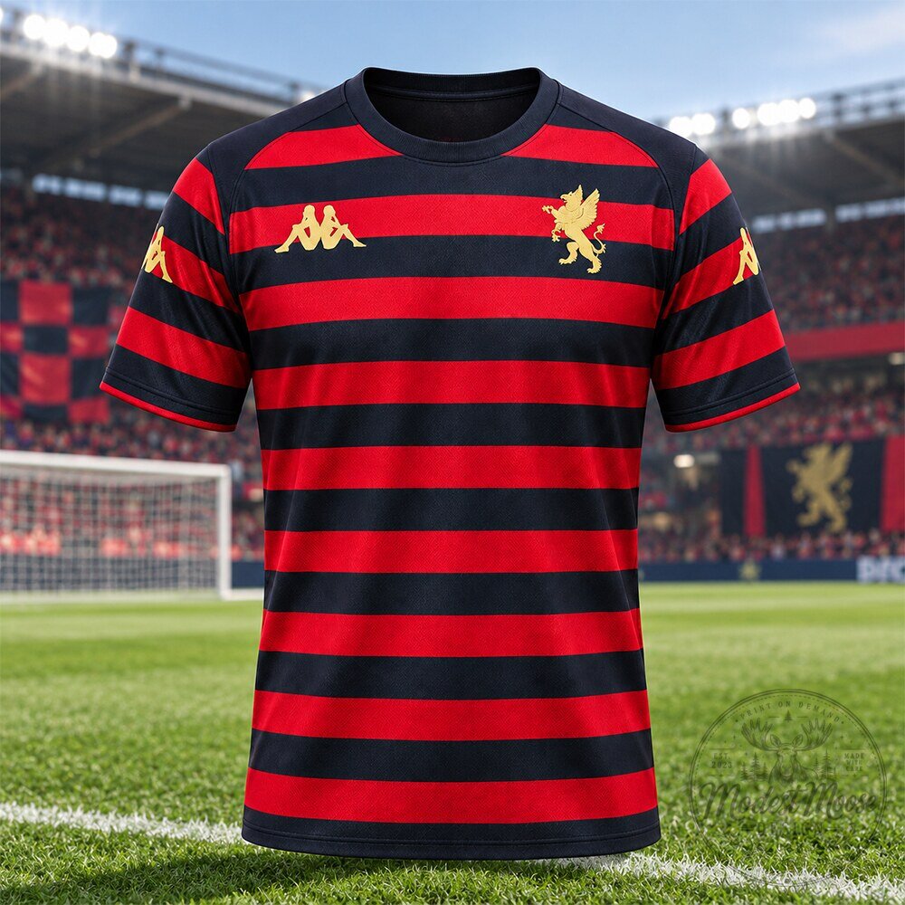 Genoa Kappa 2026/27 Rossoblu 133rd Anniversary Third Kit Jersey Shirt 9 Genoa Kappa 2026/27 Rossoblu 133rd Anniversary Third Kit Jersey Shirt