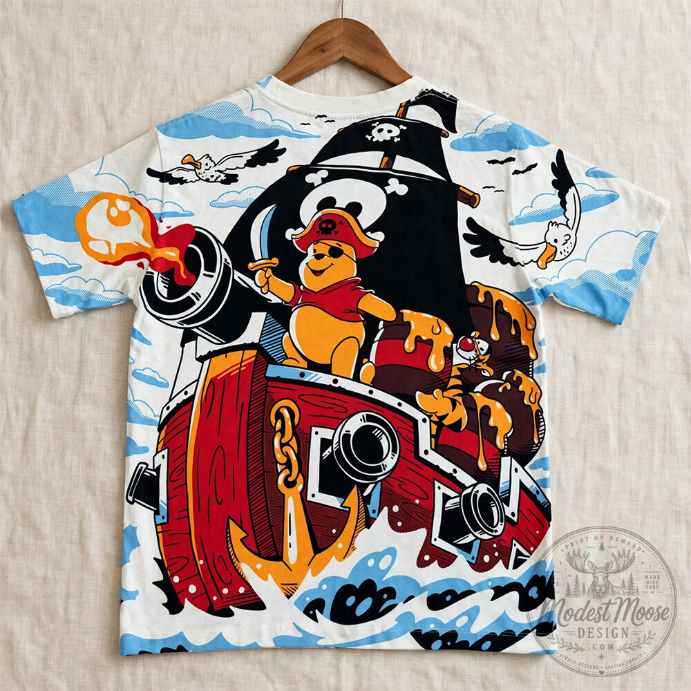 Disney Pirate Winnie the Pooh 3D Shirt 7 Disney Pirate Winnie the Pooh 3D Shirt