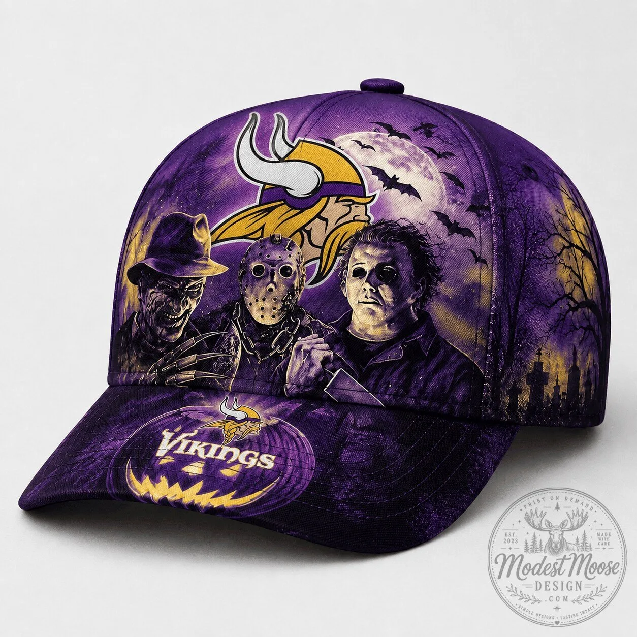 Minnesota Vikings Horror Night Halloween Cap Hat