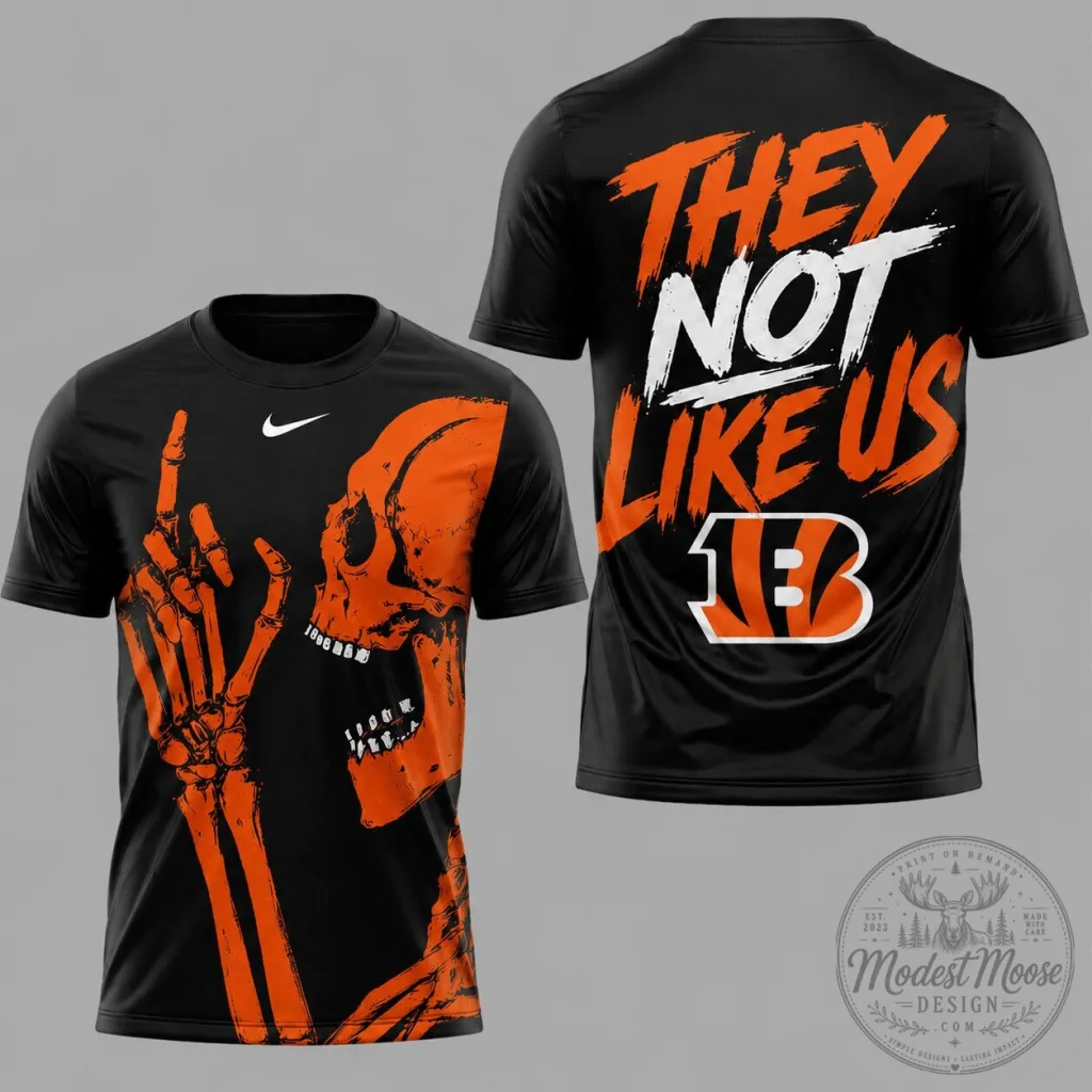 Cincinnati Bengals Skeleton Gesture Graphic Performance T-Shirt Cincinnati Bengals Skeleton Gesture Graphic Performance T-Shirt