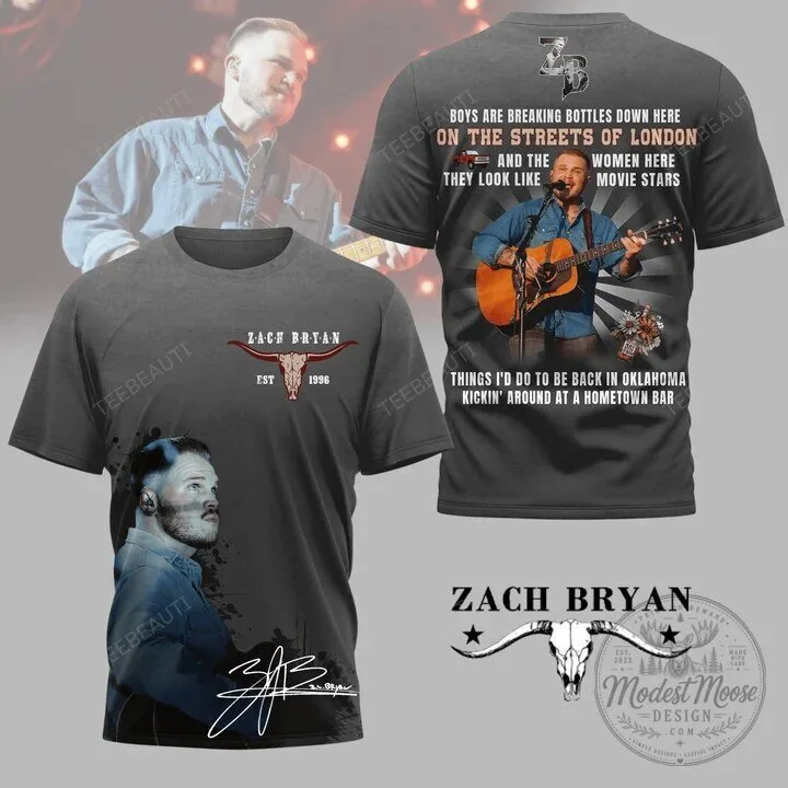 Zach Bryan Shirt With Heaven On Tour 2026 T-Shirt