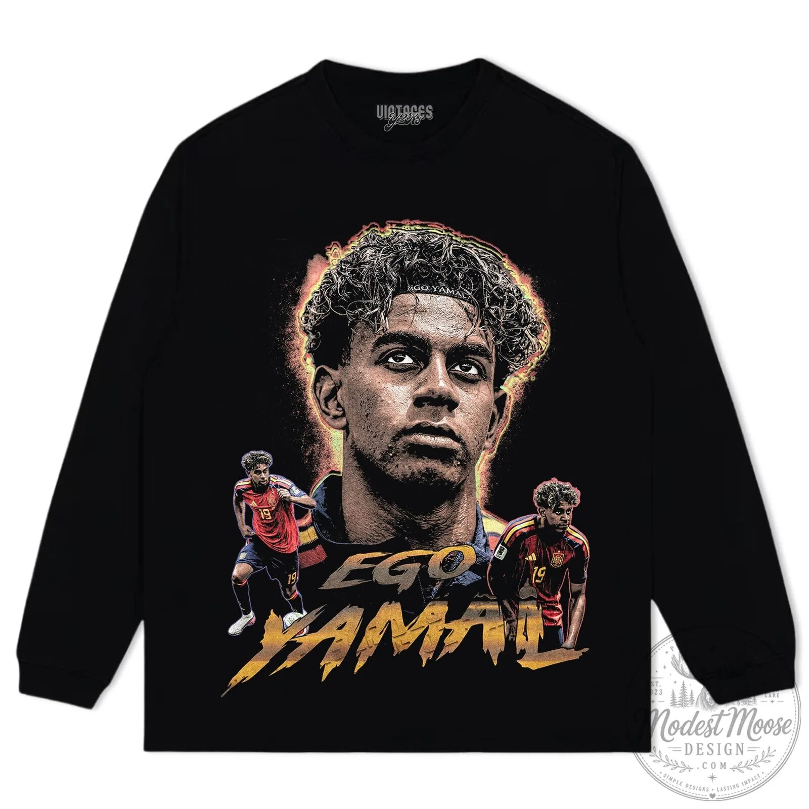 Graphic Design T-Shirt Featuring Football Player Lamine Yamal 15 Graphic Design T-Shirt Featuring Football Player Lamine Yamal