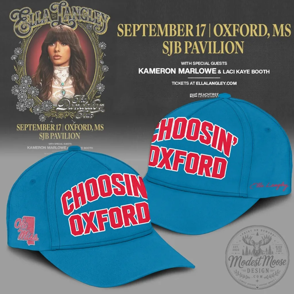 Ole Miss Rebels Choosin' Oxford Ella Langley Dandelion Tour Cap Hat Ole Miss Rebels Choosin' Oxford Ella Langley Dandelion Tour Cap Hat
