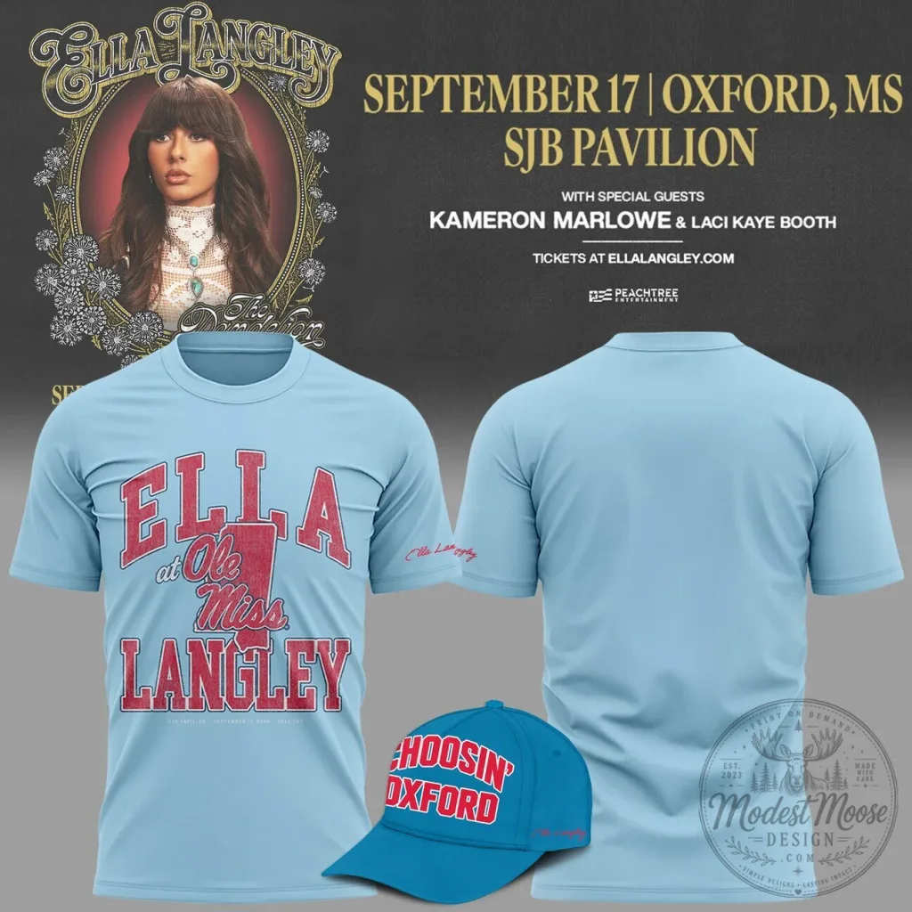 The Dandelion Tour Concert T-Shirt by Ella Langley for Ole Miss Rebels Fans 6 The Dandelion Tour Concert T-Shirt by Ella Langley for Ole Miss Rebels Fans