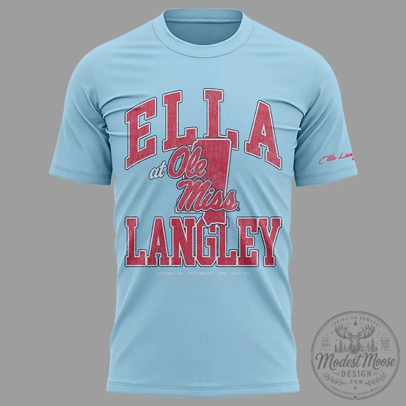 2026 Concert T-Shirt for Ole Miss Rebels - Ella Langley The Dandelion Tour 10 2026 Concert T-Shirt for Ole Miss Rebels - Ella Langley The Dandelion Tour