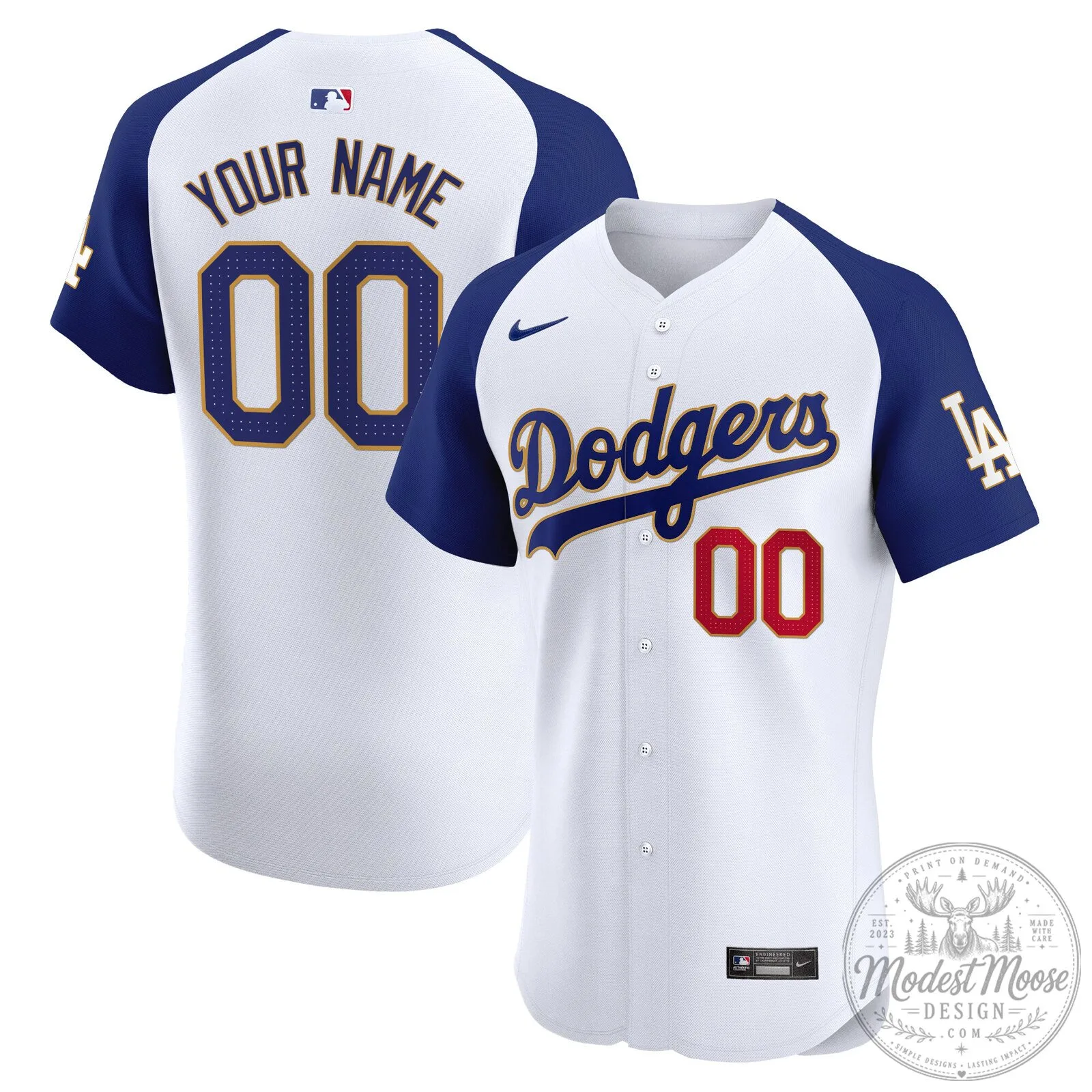 Los Angeles Dodgers Custom White Baseball Jersey 8 Los Angeles Dodgers Custom White Baseball Jersey