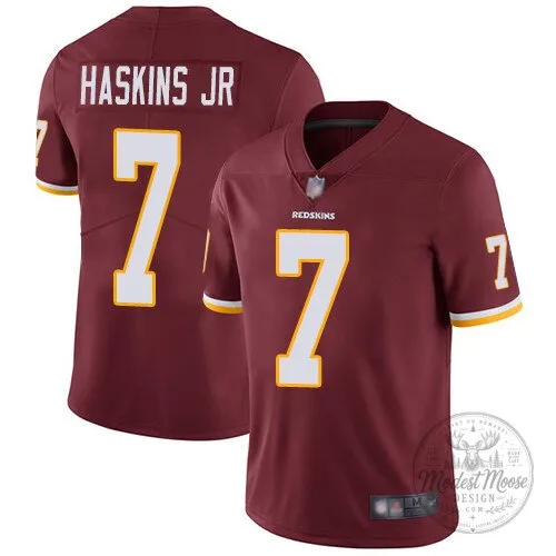 Washington Redskins Dwayne Haskins Jr. Number 7 Burgundy Football Jersey