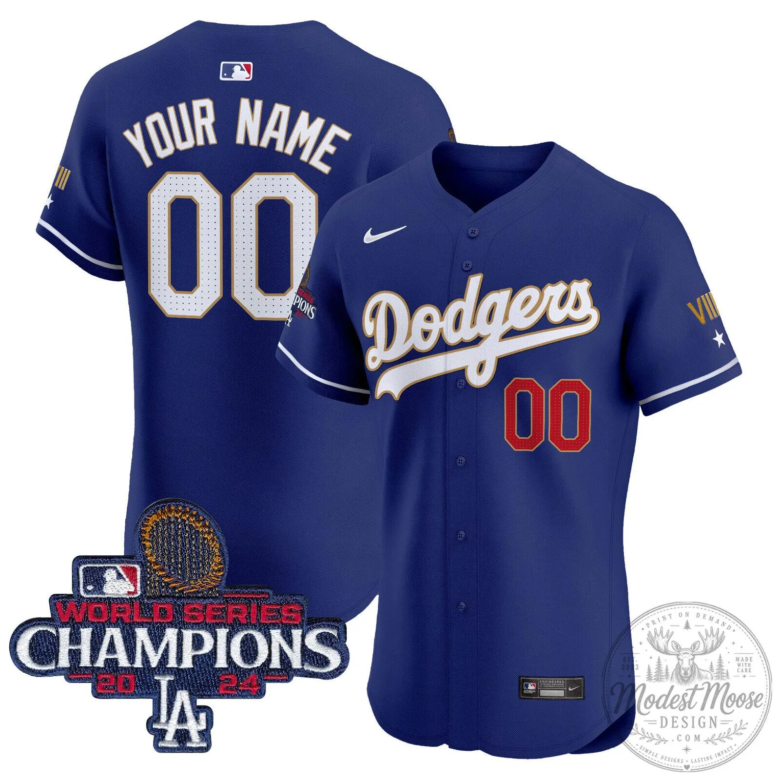 Dodgers 2024 World Series Champions Custom Baseball Jersey 9 Dodgers 2024 World Series Champions Custom Baseball Jersey