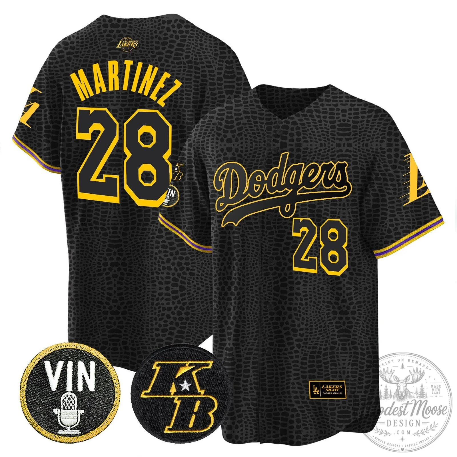 Kobe Bryant Black Mamba Edition Baseball Jersey for Los Angeles Dodgers 57 Kobe Bryant Black Mamba Edition Baseball Jersey for Los Angeles Dodgers