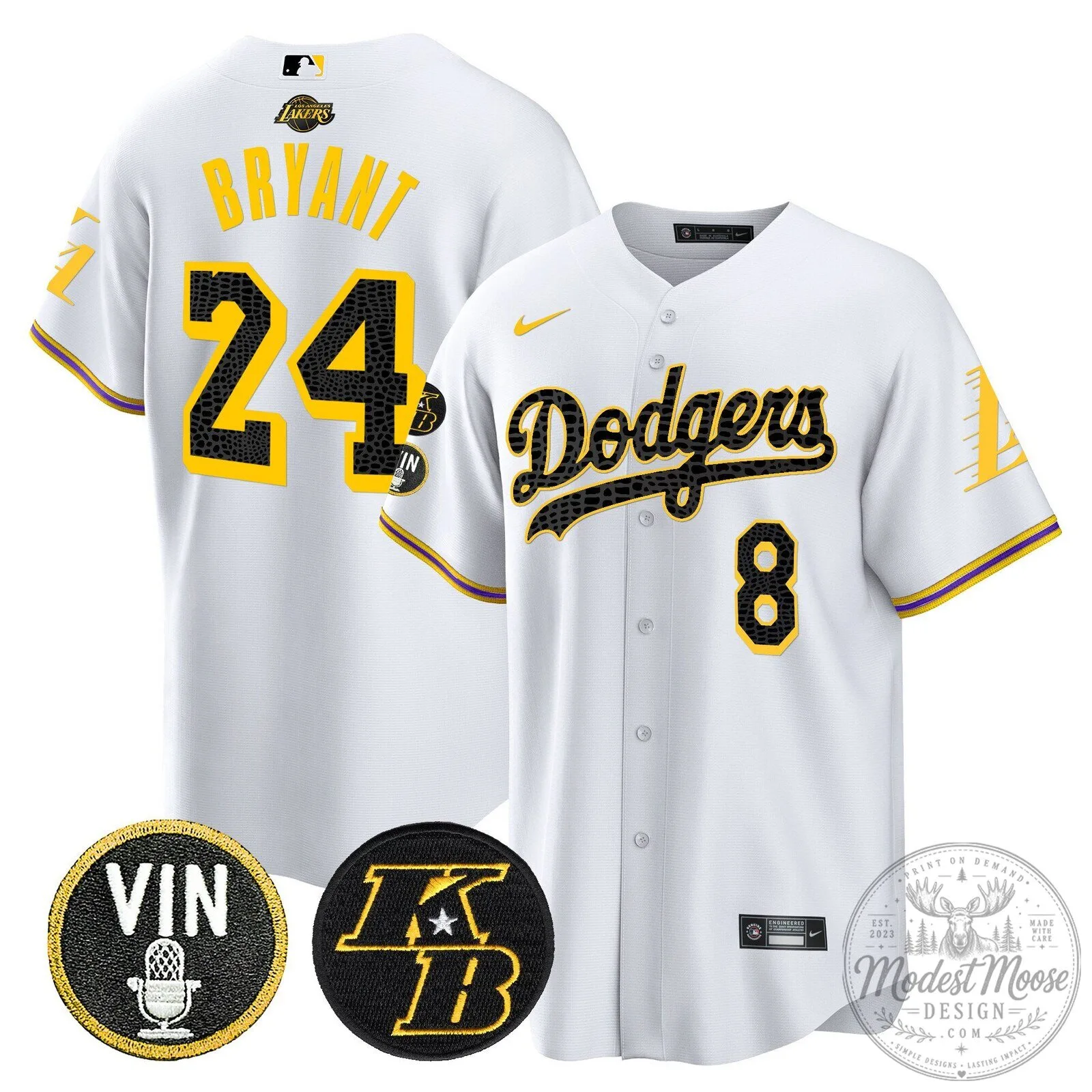 Kobe Bryant Black Mamba Edition Baseball Jersey for Los Angeles Dodgers 60 Kobe Bryant Black Mamba Edition Baseball Jersey for Los Angeles Dodgers