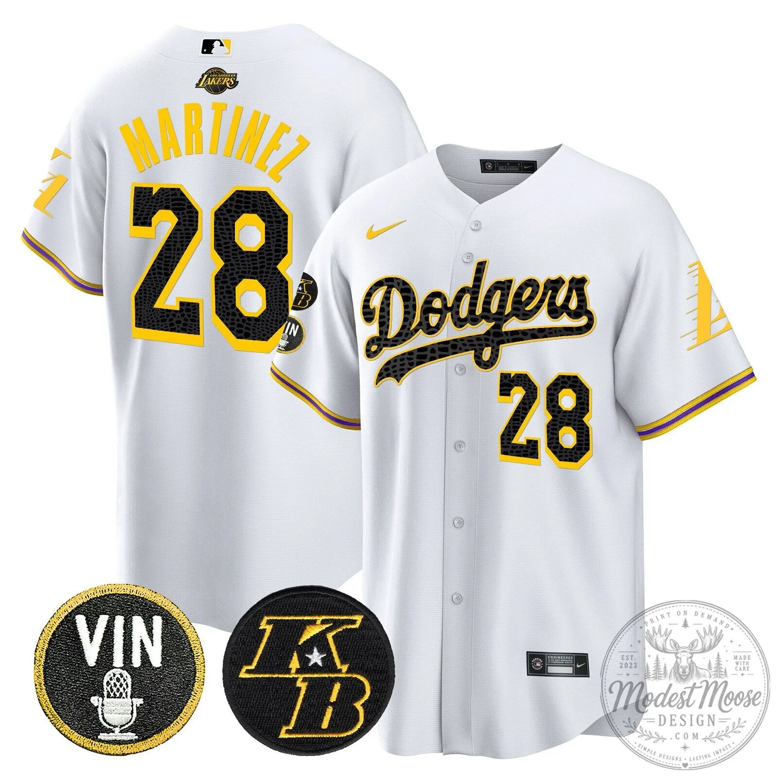 Kobe Bryant Black Mamba Edition Baseball Jersey for Los Angeles Dodgers 65 Kobe Bryant Black Mamba Edition Baseball Jersey for Los Angeles Dodgers