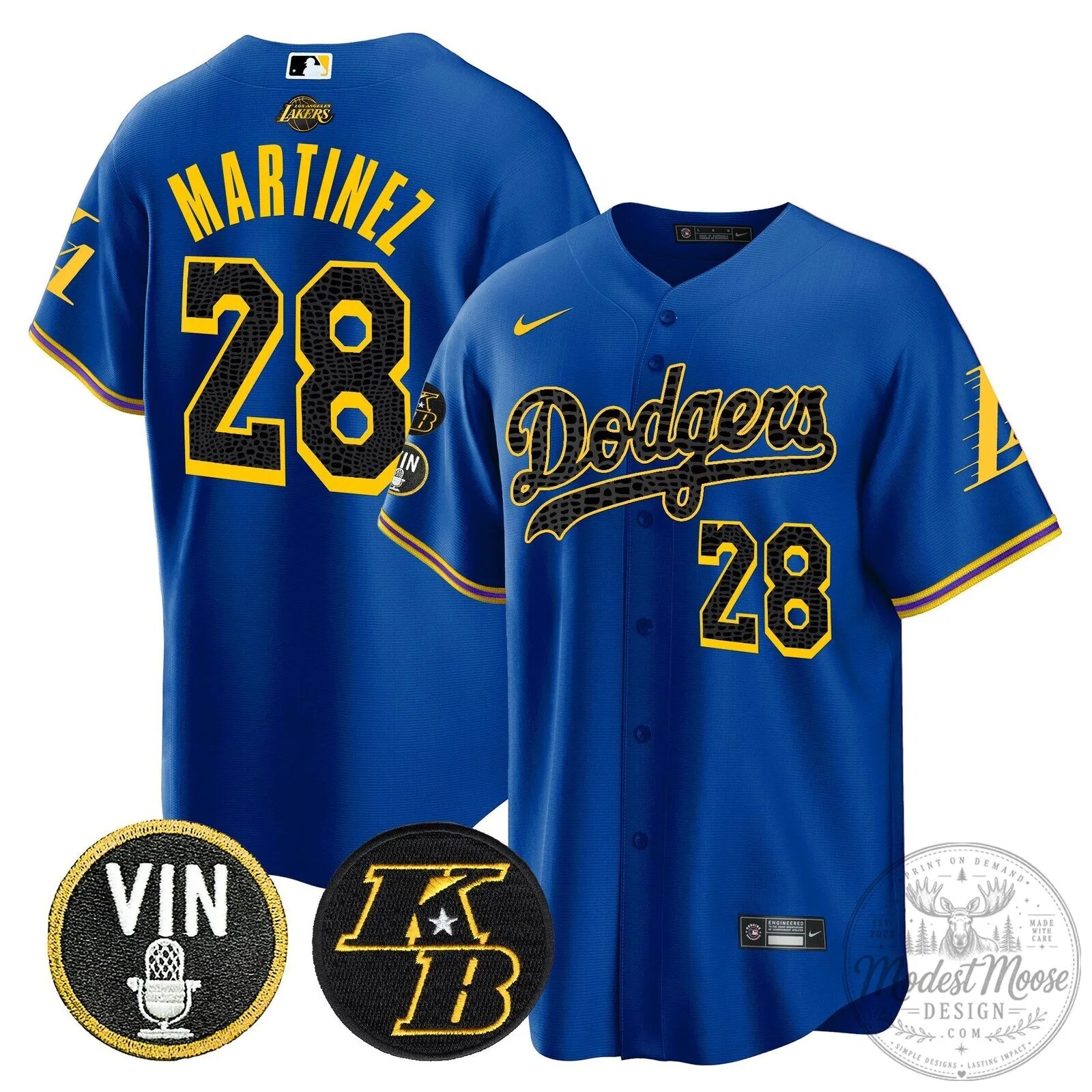 Kobe Bryant Black Mamba Edition Baseball Jersey for Los Angeles Dodgers 73 Kobe Bryant Black Mamba Edition Baseball Jersey for Los Angeles Dodgers