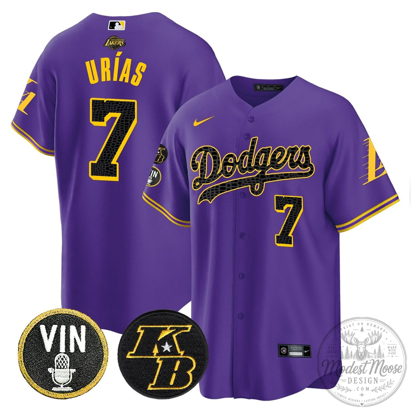 Kobe Bryant Black Mamba Edition Baseball Jersey for Los Angeles Dodgers 87 Kobe Bryant Black Mamba Edition Baseball Jersey for Los Angeles Dodgers