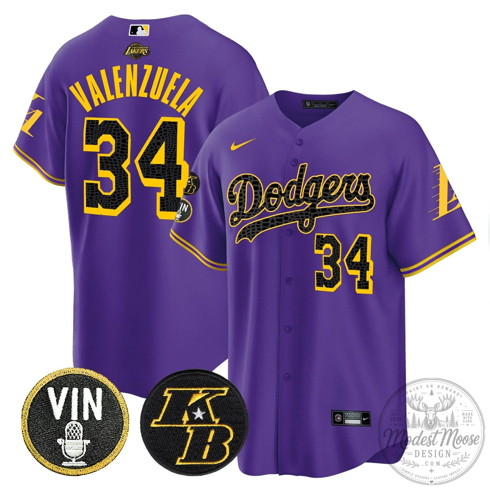 Kobe Bryant Black Mamba Edition Baseball Jersey for Los Angeles Dodgers 88 Kobe Bryant Black Mamba Edition Baseball Jersey for Los Angeles Dodgers