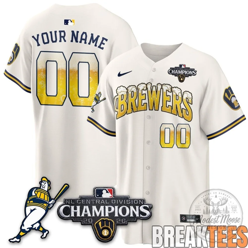 2026 National League Central Division Champions Jersey for Milwaukee Brewers Fans 10 2026 National League Central Division Champions Jersey for Milwaukee Brewers Fans