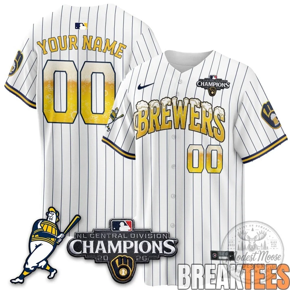 2026 National League Central Division Champions Jersey for Milwaukee Brewers Fans 12 2026 National League Central Division Champions Jersey for Milwaukee Brewers Fans