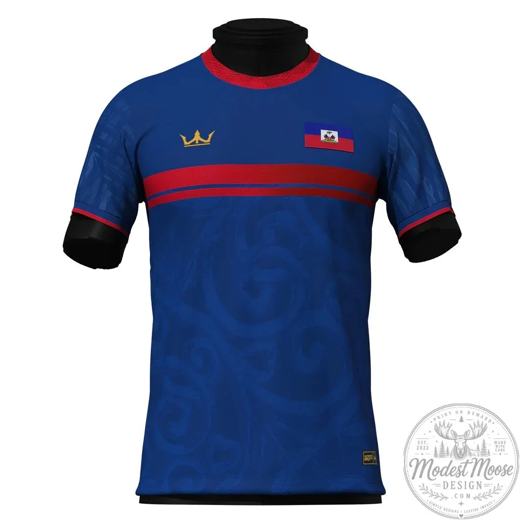Haiti National Flag Heritage Football Jersey