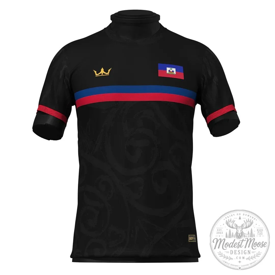 Haiti National Flag Heritage Football Jersey 10 Haiti National Flag Heritage Football Jersey