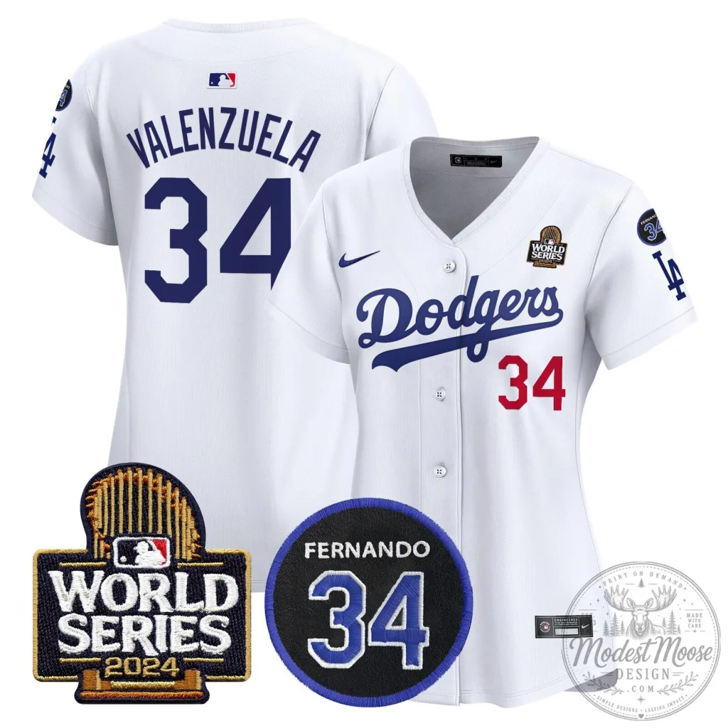 Fernando Valenzuela 2024 World Series Baseball Jersey - Los Angeles Dodgers Fernando Valenzuela 2024 World Series Baseball Jersey - Los Angeles Dodgers