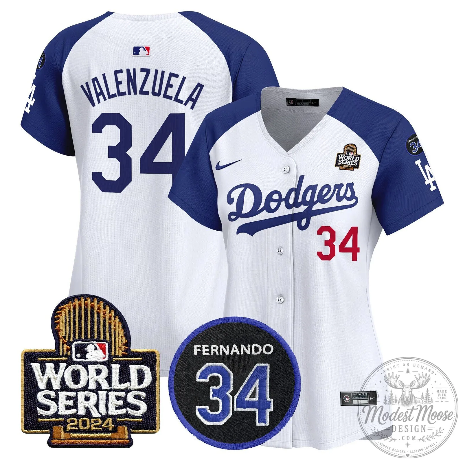 Fernando Valenzuela 2024 World Series Baseball Jersey - Los Angeles Dodgers 64 Fernando Valenzuela 2024 World Series Baseball Jersey - Los Angeles Dodgers