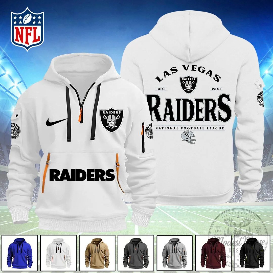 Las Vegas Raiders National Football League Quarter Zip Hoodie