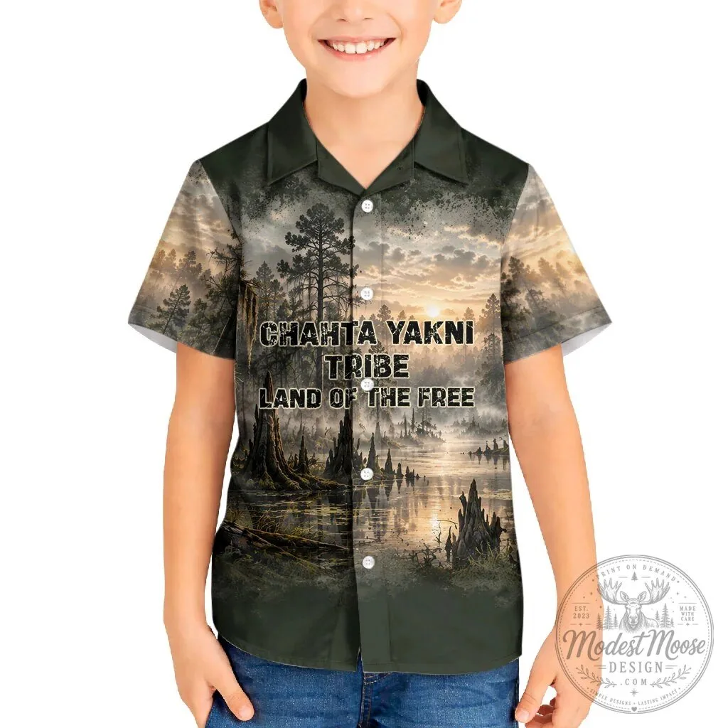 Chahta Yakni Tribe Land Of The Free Native American Wildlife Hawaiian Shirt