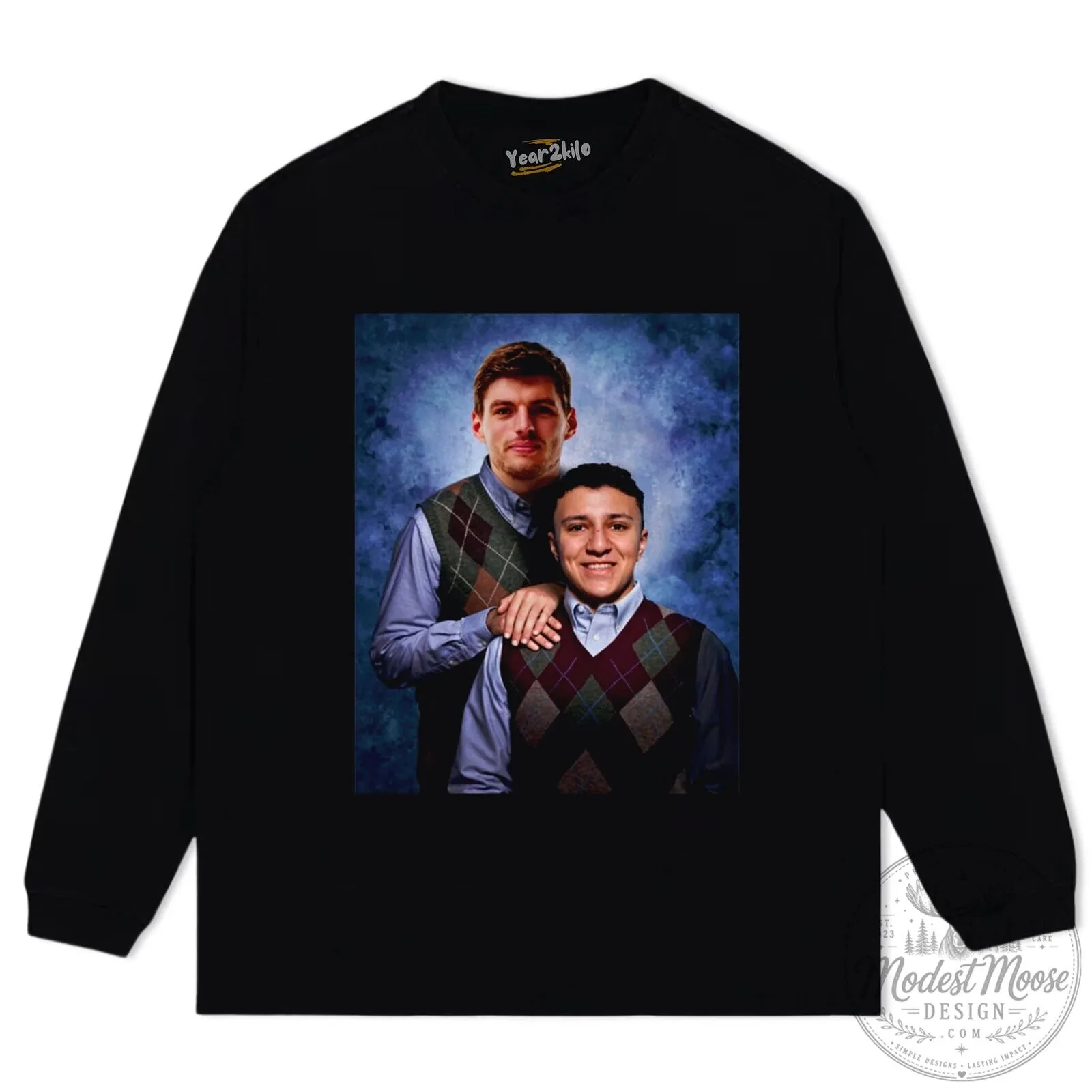 Max Isack Funny Best Friends Portrait Washed Black Graphic T-Shirt 15 Max Isack Funny Best Friends Portrait Washed Black Graphic T-Shirt